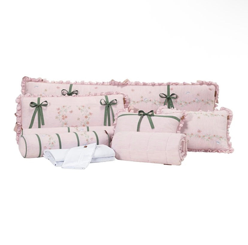 Kit Berço Florescer da Primavera Batistela 10 Peças