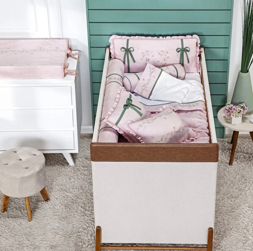 Kit Berço Florescer da Primavera Batistela 10 Peças