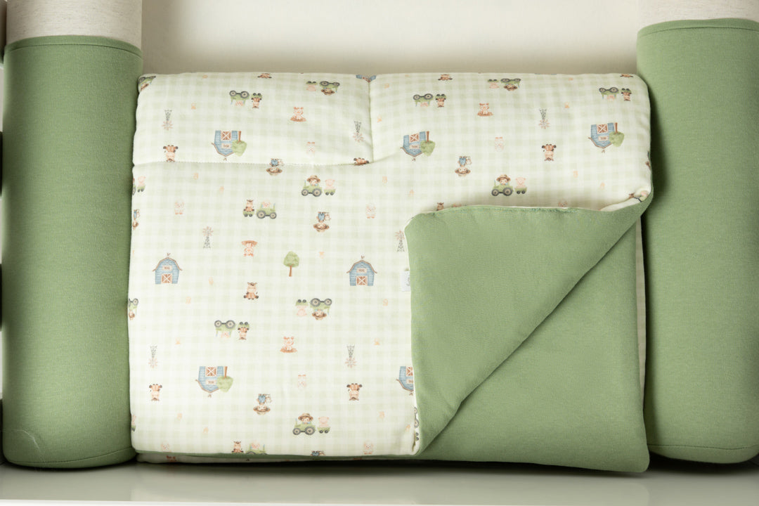 Kit Berço Fazendinha Hug 9 Peças