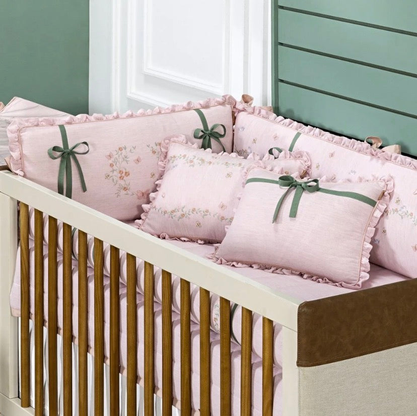 Kit Berço Florescer da Primavera Batistela 10 Peças