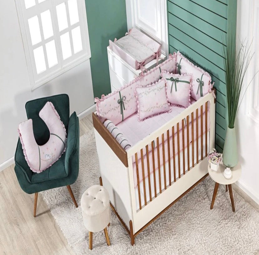 Kit Berço Florescer da Primavera Batistela 10 Peças