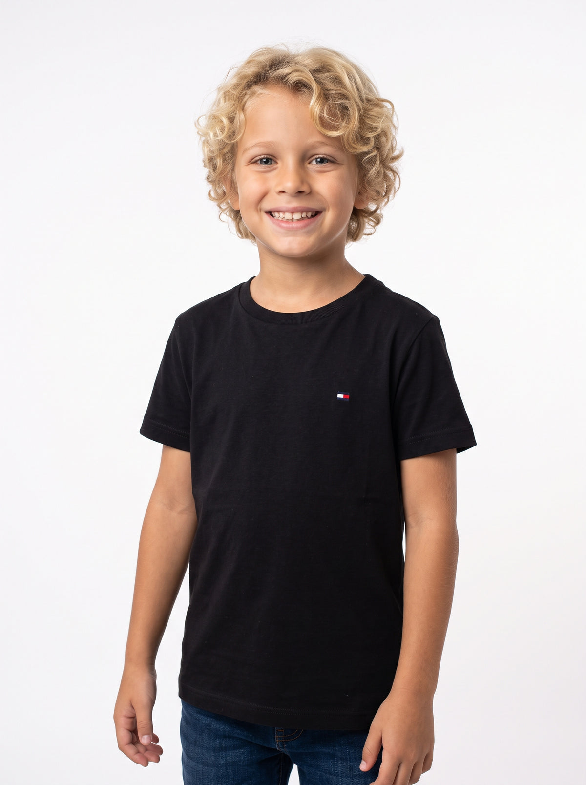 Camiseta Tommy Hilfiger Básica Bordada