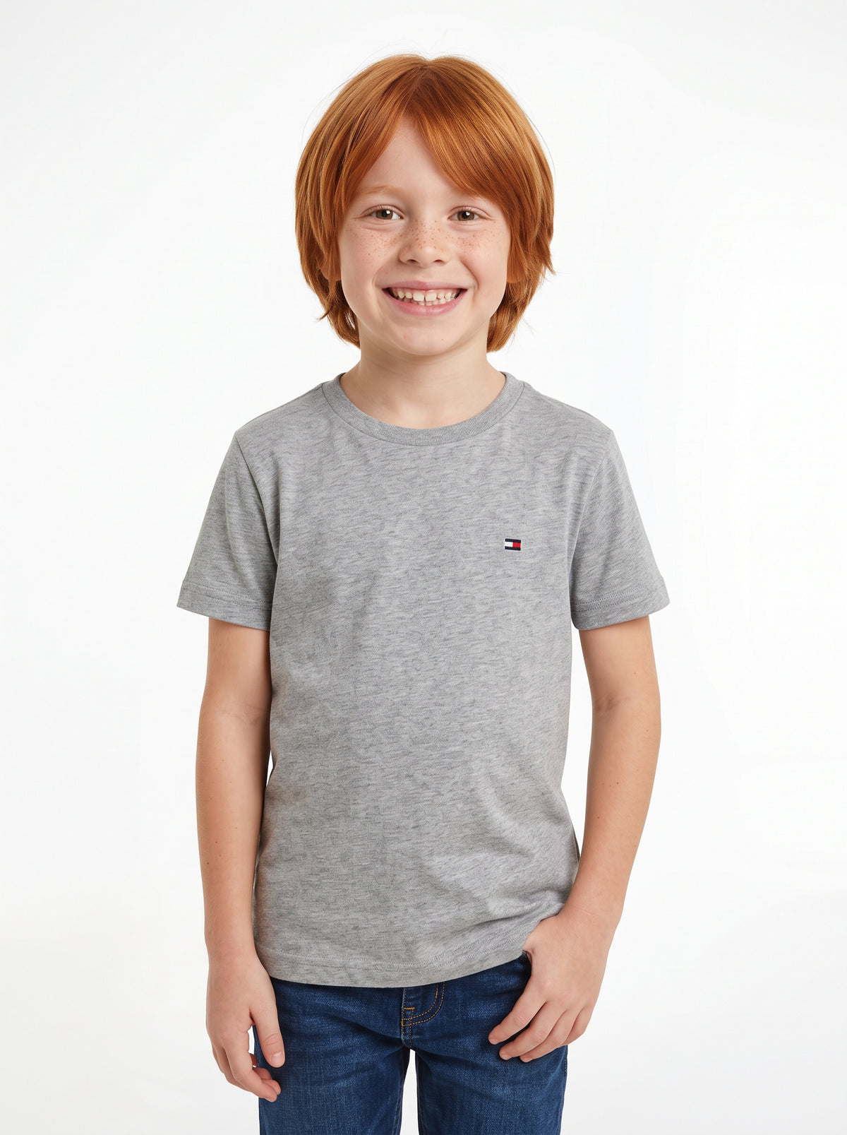 Camiseta Tommy Hilfiger Básica Bordada