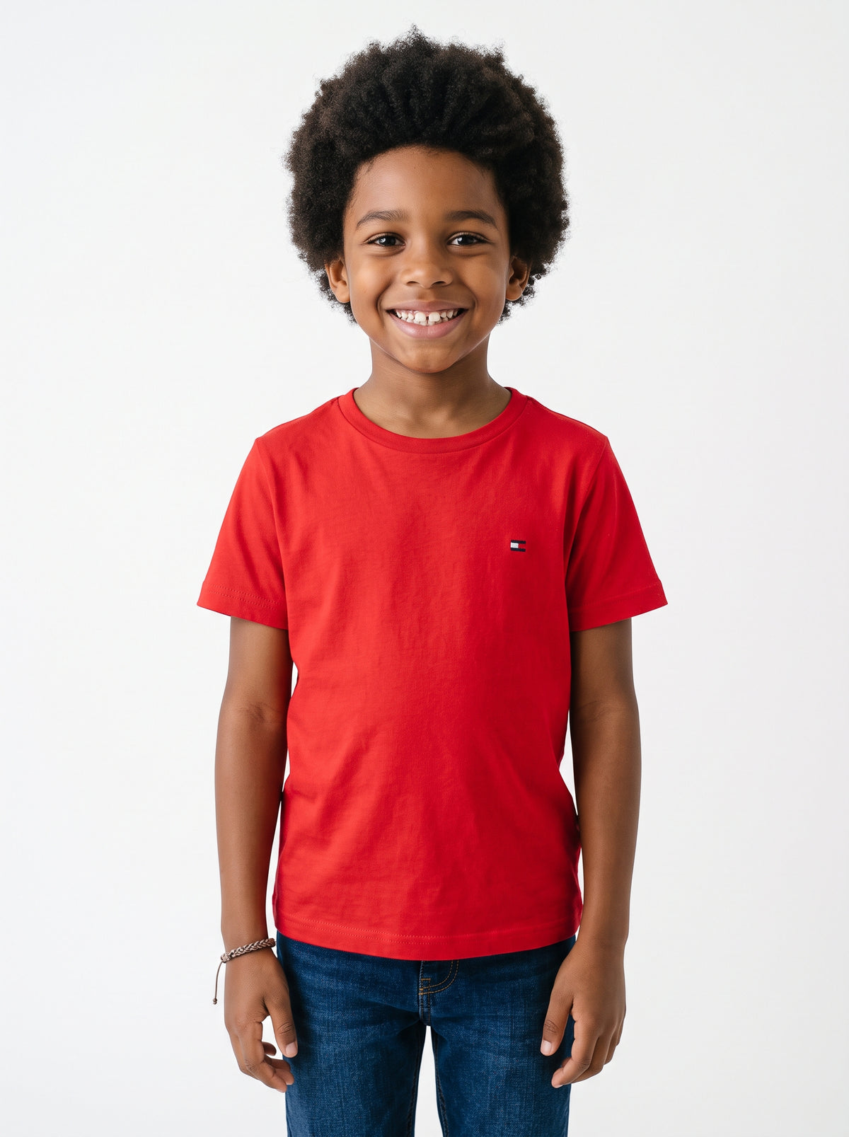 Camiseta Tommy Hilfiger Básica Bordada