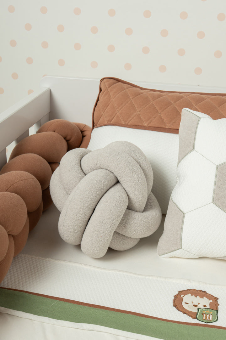 Kit Berço Time Dos Sonhos Marrom Hug 9 Peças
