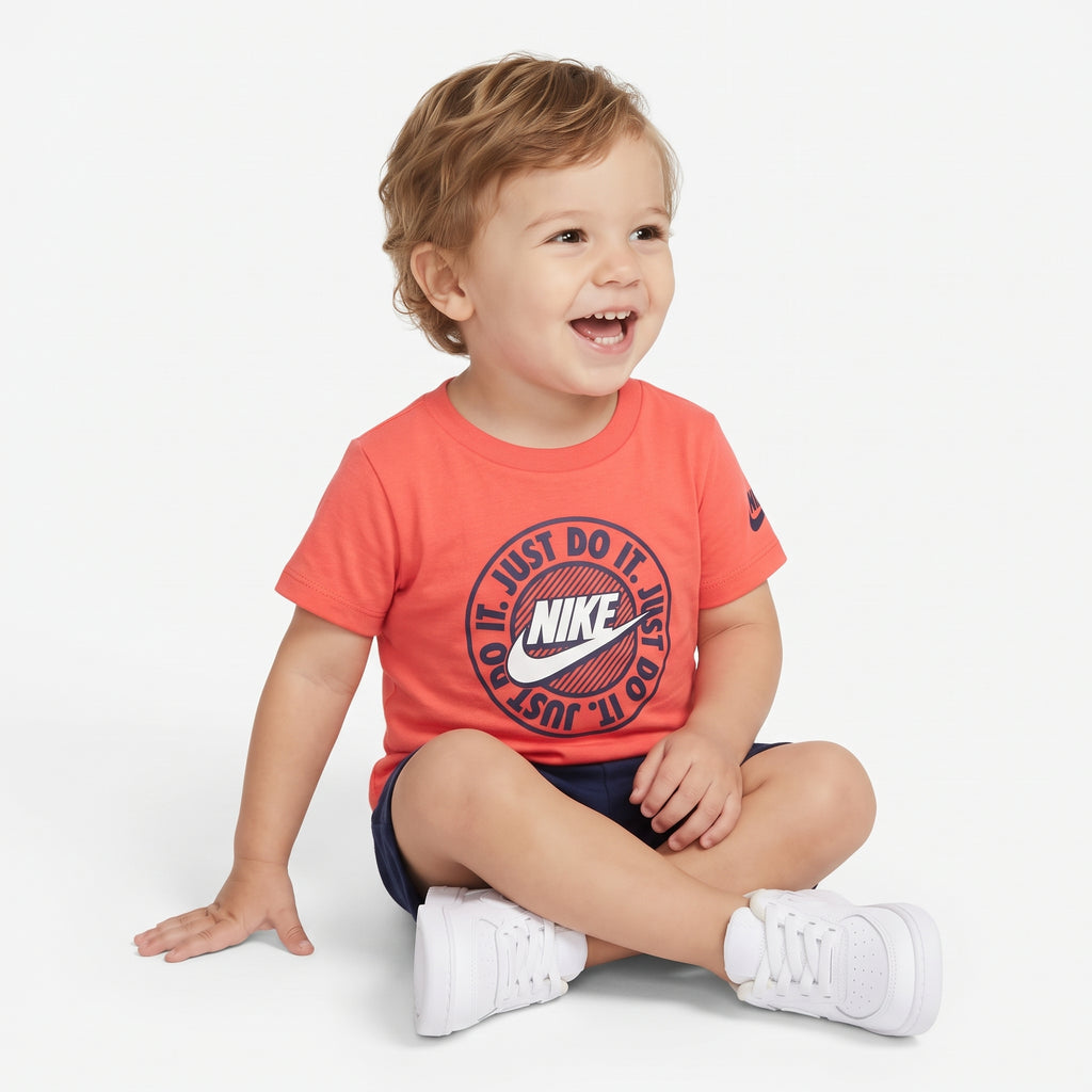 Conjunto Just Do It Laranja Azul Marinho Nike
