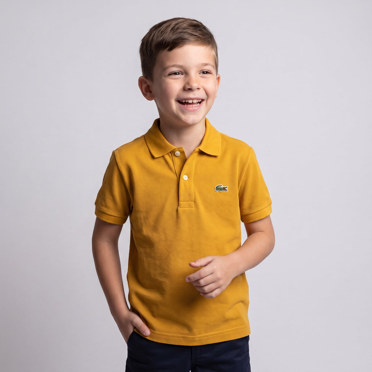 Camiseta Polo Lacoste Básica Piquet Bordada