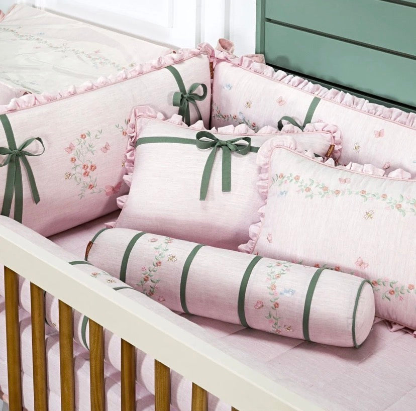 Kit Berço Florescer da Primavera Batistela 10 Peças