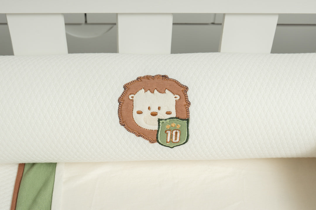 Kit Berço Time Dos Sonhos Marrom Hug 9 Peças