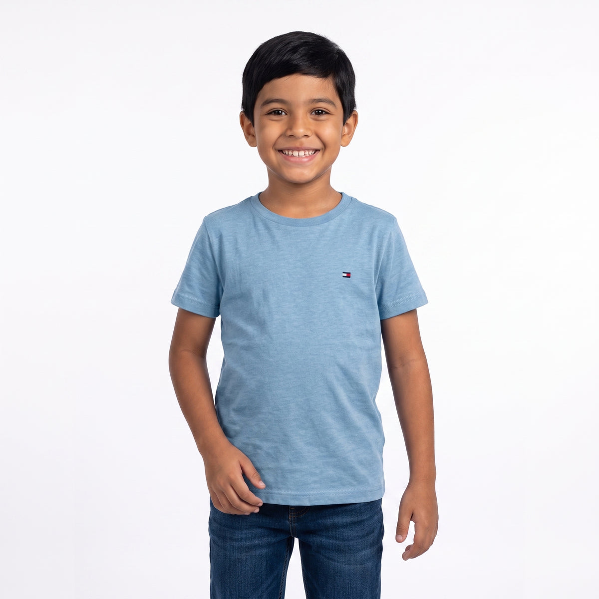 Camiseta Tommy Hilfiger Básica Bordada