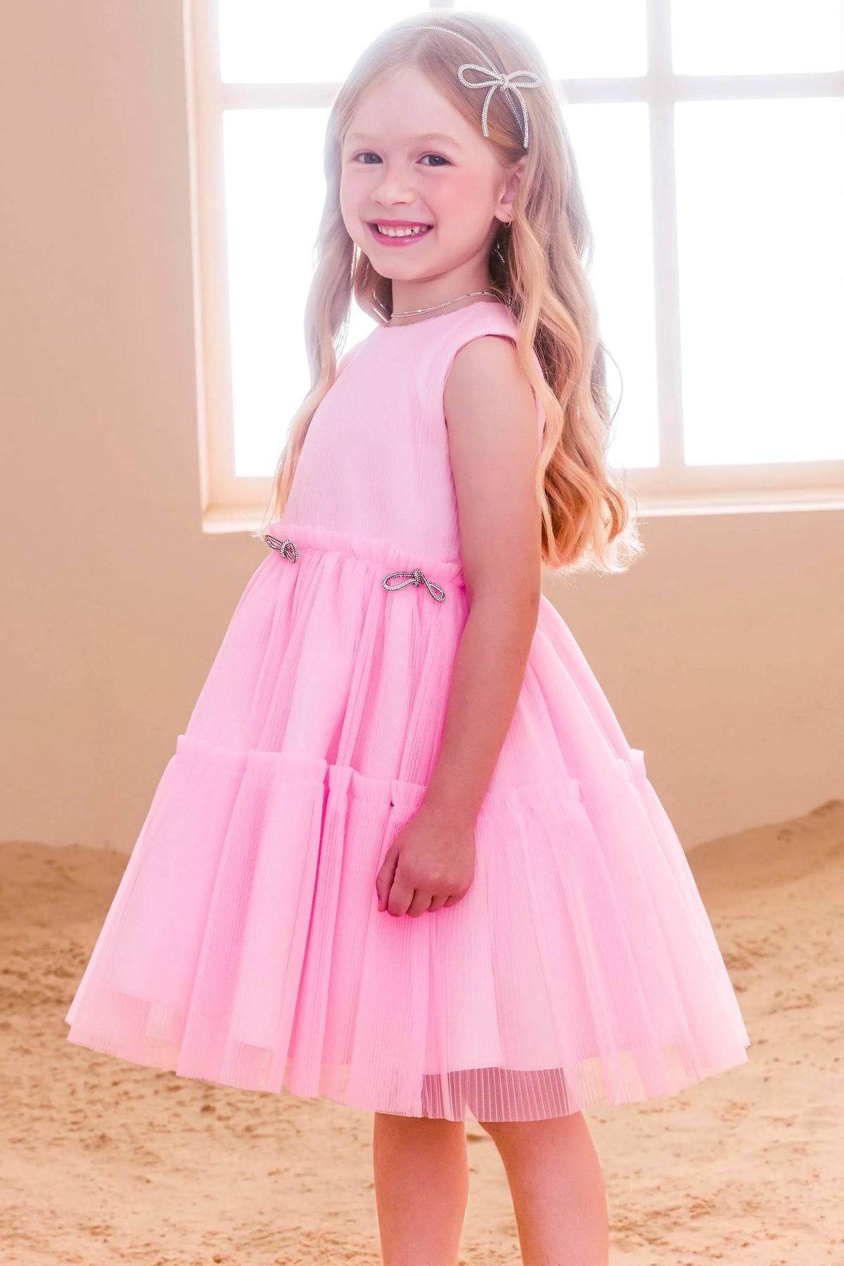 Vestido De Festa Málagah Tule Rosa