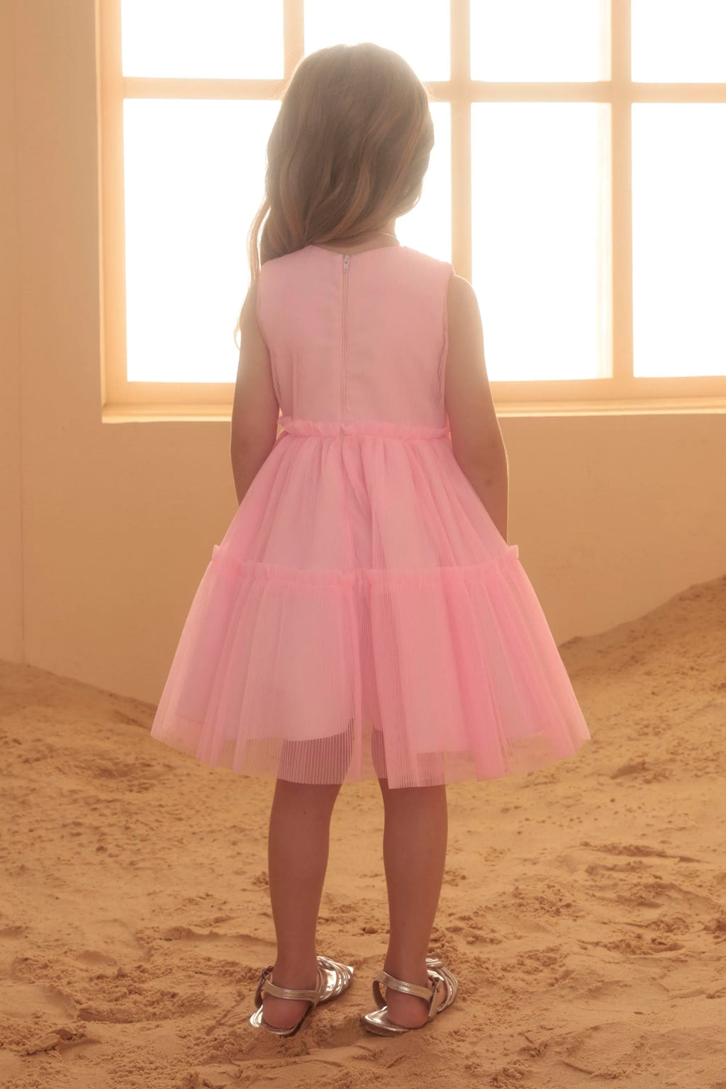 Vestido De Festa Málagah Tule Rosa