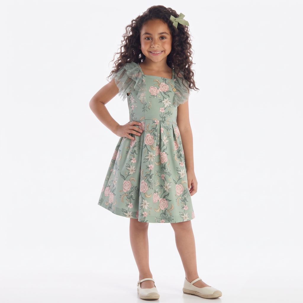 Vestido Kiki Casual Malha Tule