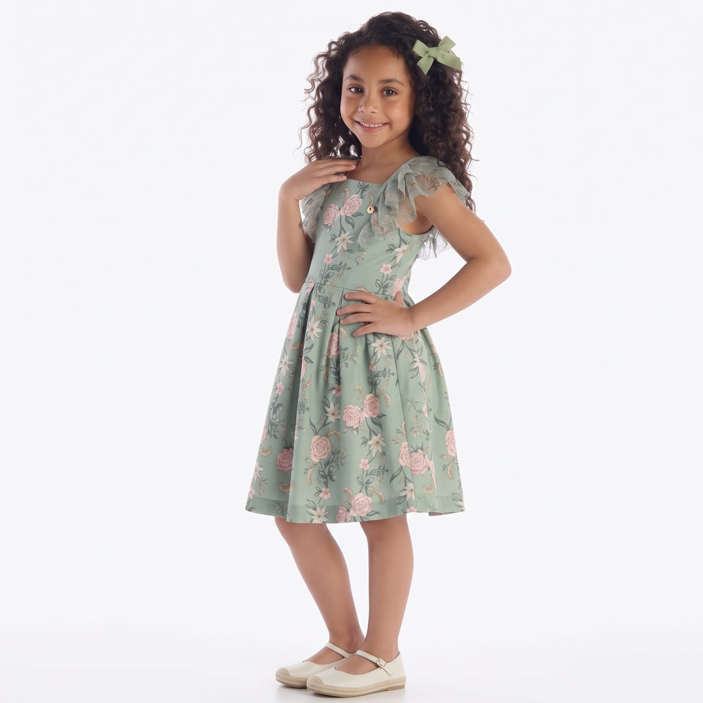 Vestido Kiki Casual Malha Tule