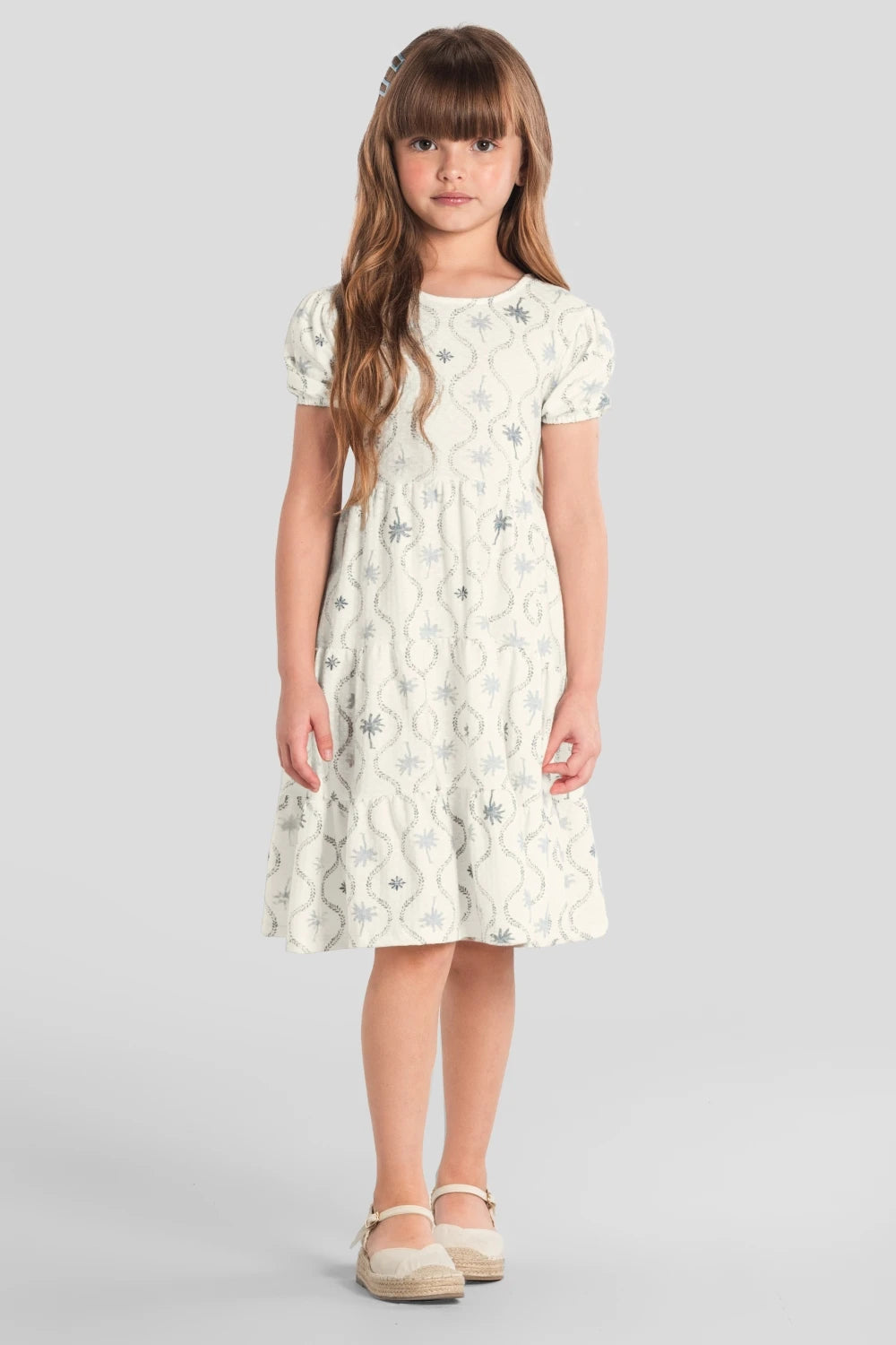 Vestido Texturizado Off White Mundi