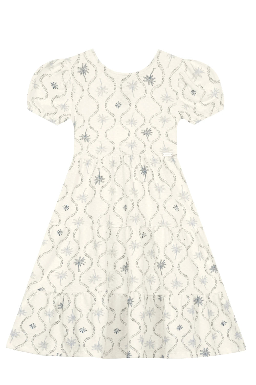 Vestido Texturizado Off White Mundi