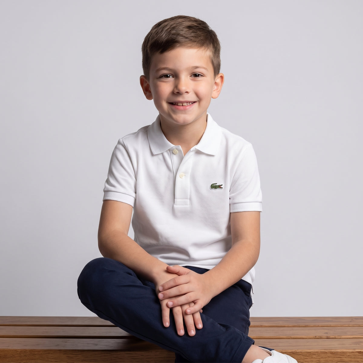 Camiseta Polo Lacoste Básica Piquet Bordada