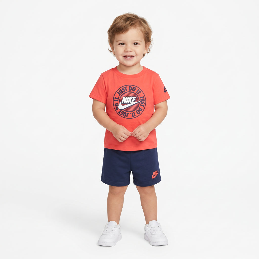 Conjunto Just Do It Laranja Azul Marinho Nike